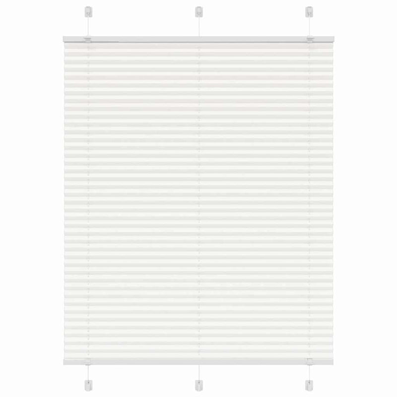 Vidaxx estor enrollable plisado 110x100cm ancho de tela 109,4cm poliéster blanco