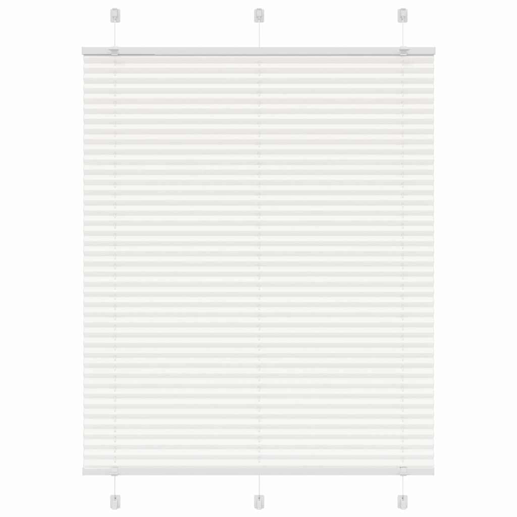 Tenda a rullo plissettata Vidaxx 110x100 cm larghezza tessuto 109,4 cm poliestere bianco