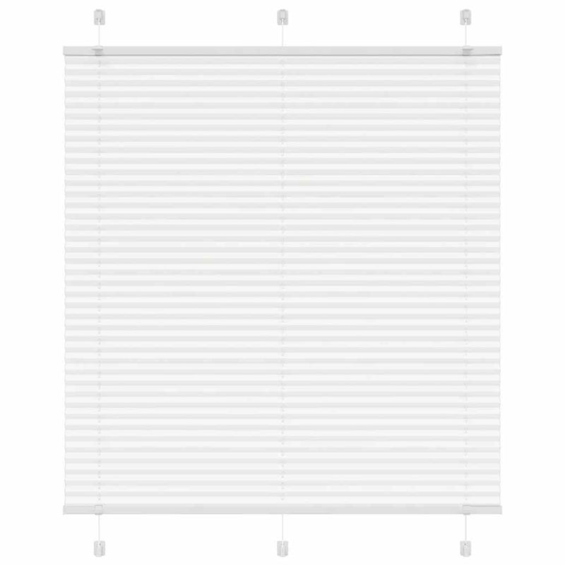 Vidaxl plissé rolgordijn 115x100cm stofbreedte 114,4cm polyester wit