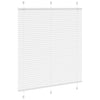 Vidaxl plissé rolgordijn 115x100cm stofbreedte 114,4cm polyester wit