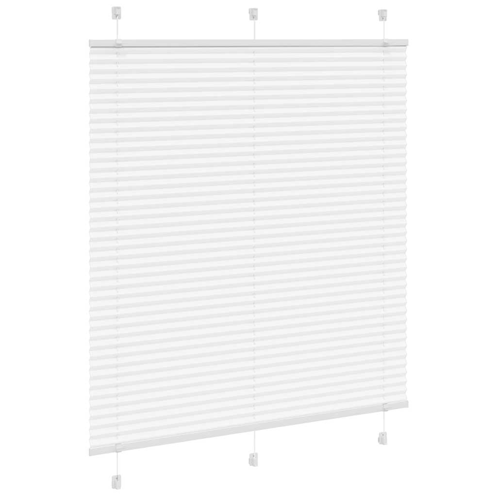 Vidaxl plissé rolgordijn 115x100cm stofbreedte 114,4cm polyester wit