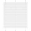 Vidaxl plissé rolgordijn 120x100cm stofbreedte 119,4cm polyester wit