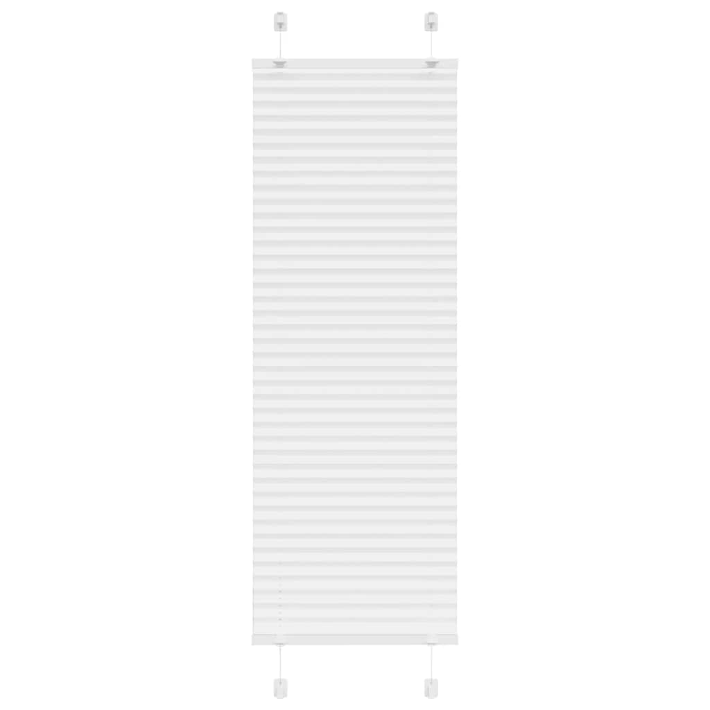 Tenda a rullo plissettata Vidaxx 45x150 cm larghezza tessuto 44,4 cm poliestere bianco