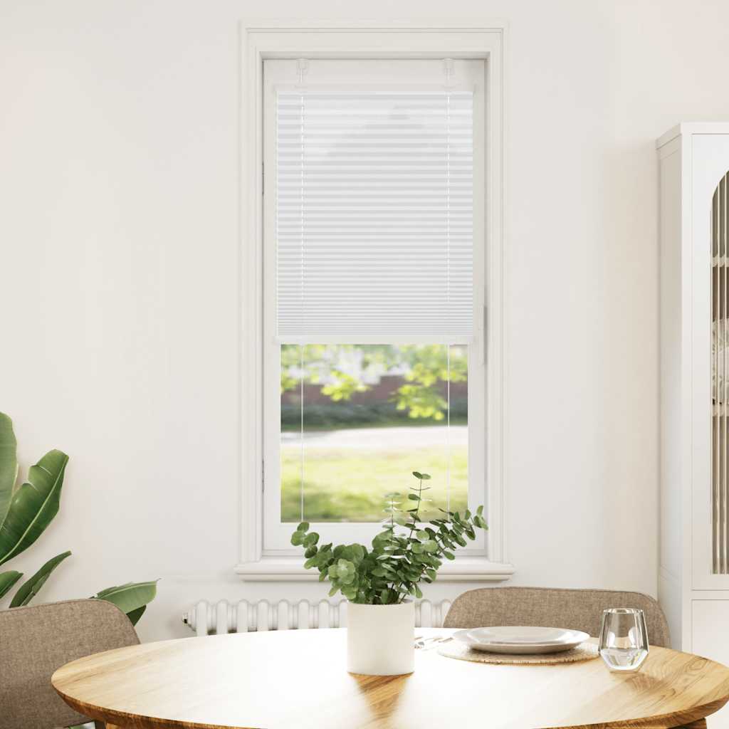 Tenda a rullo plissettata Vidaxx 45x150 cm larghezza tessuto 44,4 cm poliestere bianco
