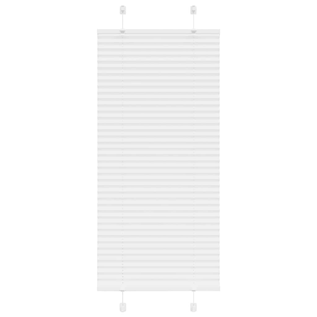 Tenda a rullo plissettata Vidaxx 55x150 cm larghezza tessuto 54,4 cm poliestere bianco