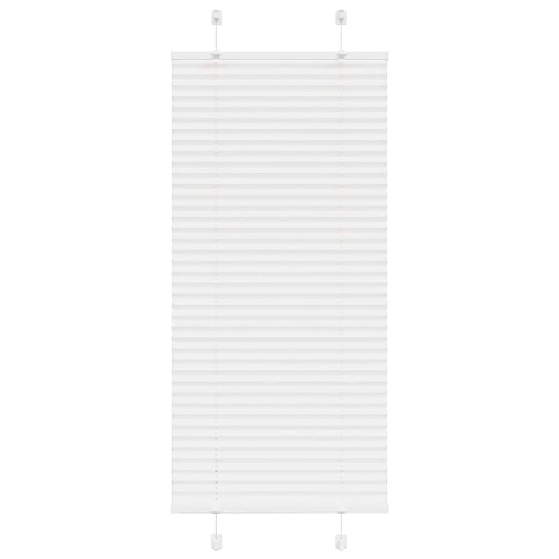 Vidaxl plissé rolgordijn 65x150 cm stofbreedte 64,4 cm polyester wit