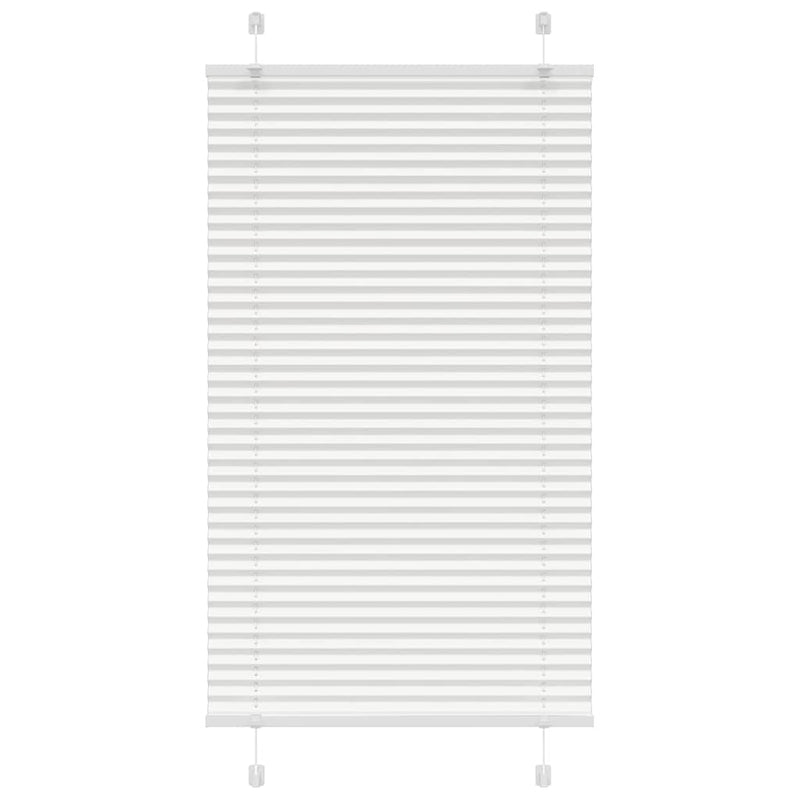 Vidaxl plissé rolgordijn 75x150 cm stofbreedte 74,4 cm polyester wit