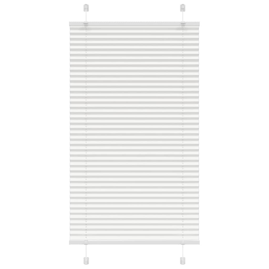 Tenda a rullo plissettata Vidaxx 75x150 cm larghezza tessuto 74,4 cm poliestere bianco
