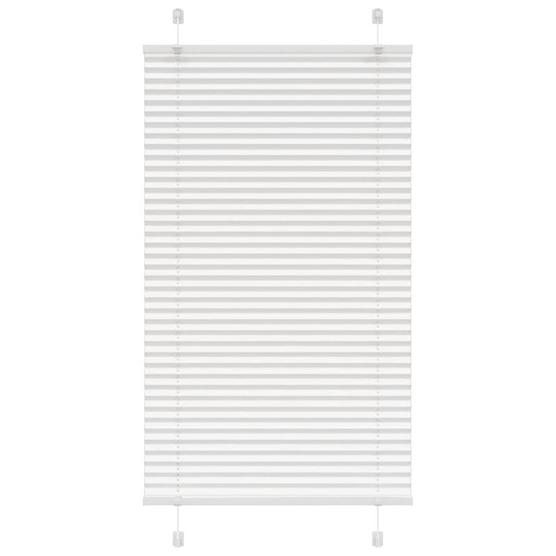 Vidaxl plissé rolgordijn 80x150 cm stofbreedte 79,4 cm polyester wit