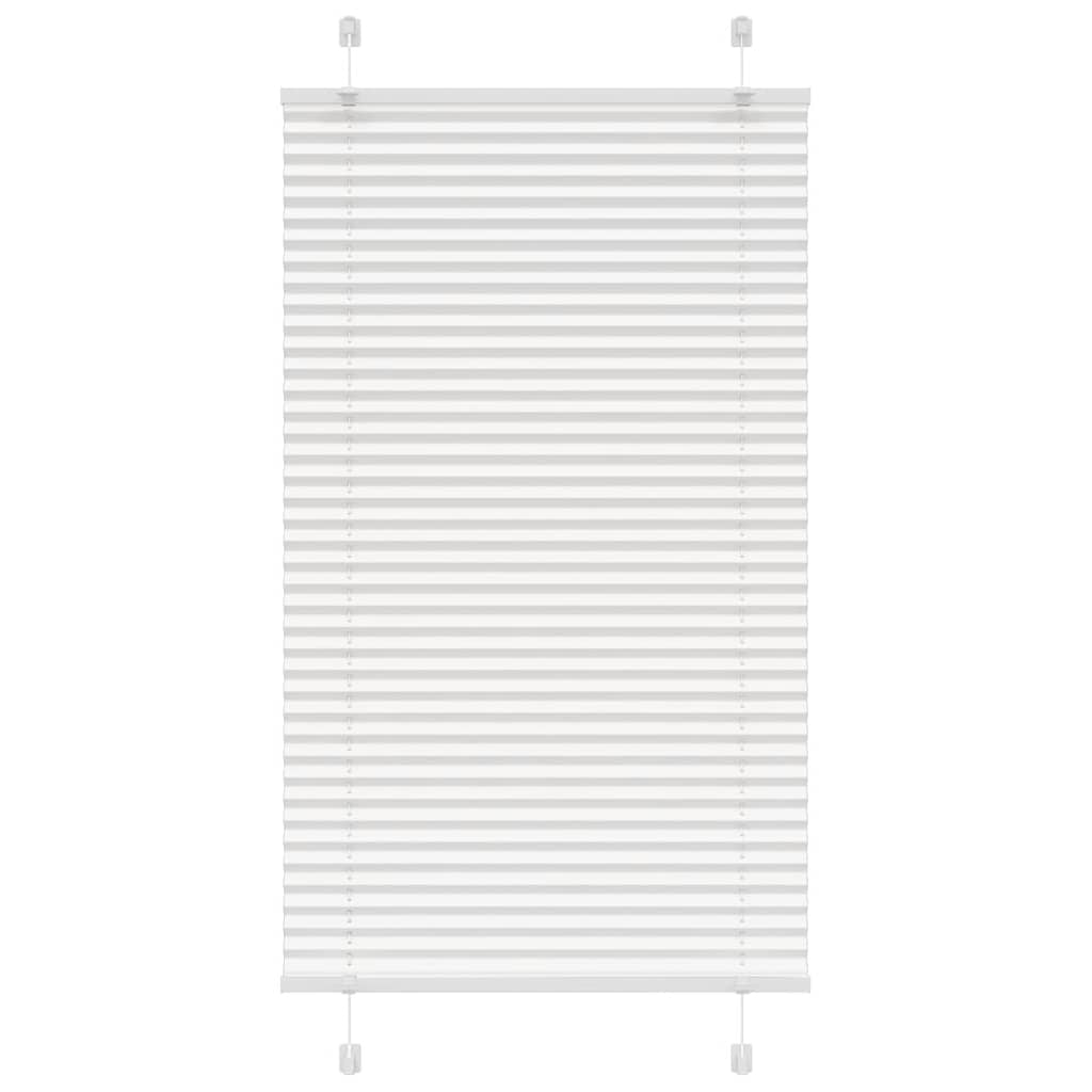 Tenda a rullo plissettata Vidaxx 80x150 cm larghezza tessuto 79,4 cm poliestere bianco