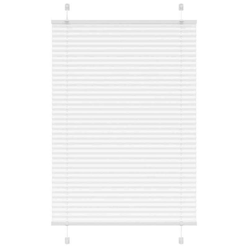 Vidaxl plissé rolgordijn 95x150 cm stofbreedte 94,4 cm polyester wit