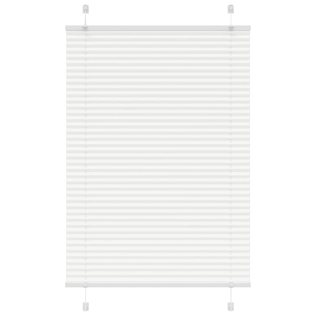 Tenda a rullo plissettata Vidaxx 95x150 cm larghezza tessuto 94,4 cm poliestere bianco