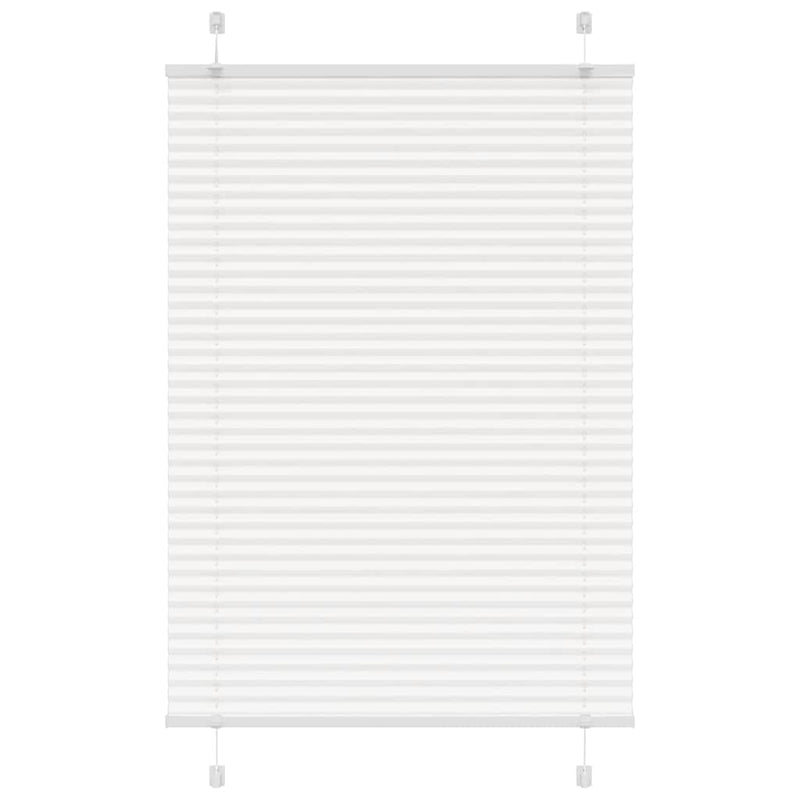 Vidaxx estor enrollable plisado 100x150 cm tela ancho 99,4 cm poliéster blanco