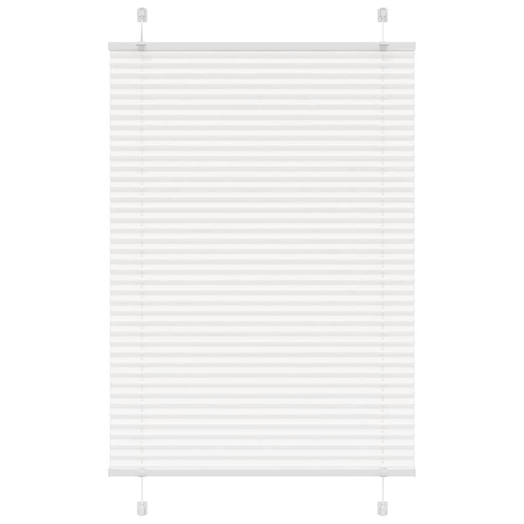 Tenda a rullo plissettata Vidaxx 100x150 cm larghezza tessuto 99,4 cm poliestere bianco