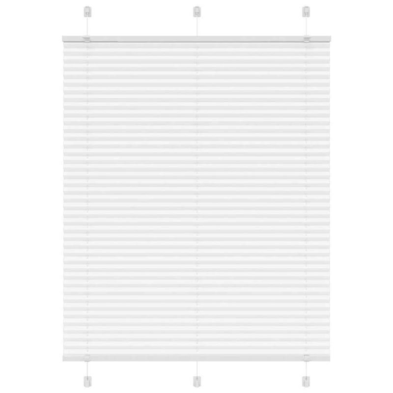 Vidaxx estor enrollable plisado 105x150 cm ancho de tela 104,4 cm poliéster blanco