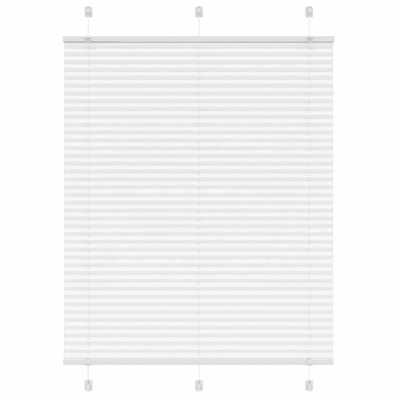 Vidaxl plissé rolgordijn 110x150 cm stofbreedte 109,4cm polyester wit