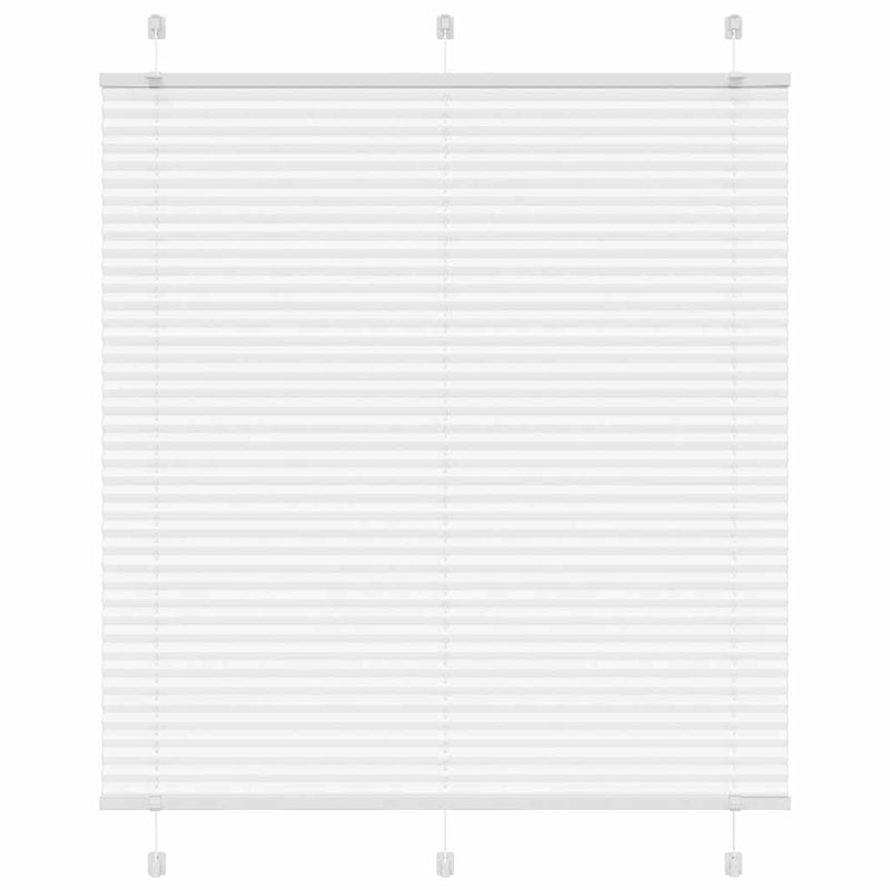 Vidaxl plissé rolgordijn 115x150 cm stofbreedte 114,4cm polyester wit