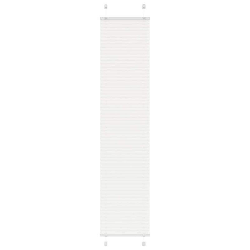 Vidaxx estor enrollable plisado 40x200 cm ancho de tela 39,4 cm poliéster blanco