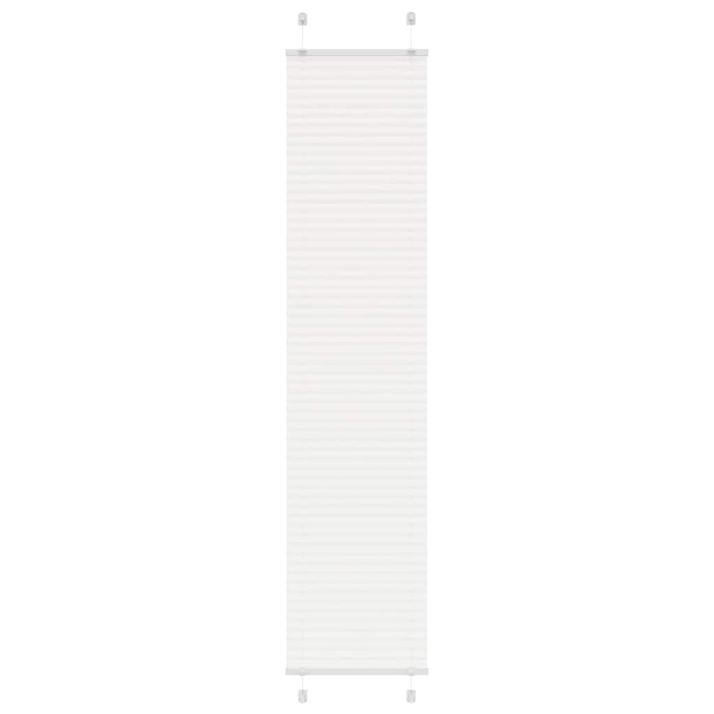 Tenda a rullo plissettata Vidaxx 40x200 cm larghezza tessuto 39,4 cm poliestere bianco