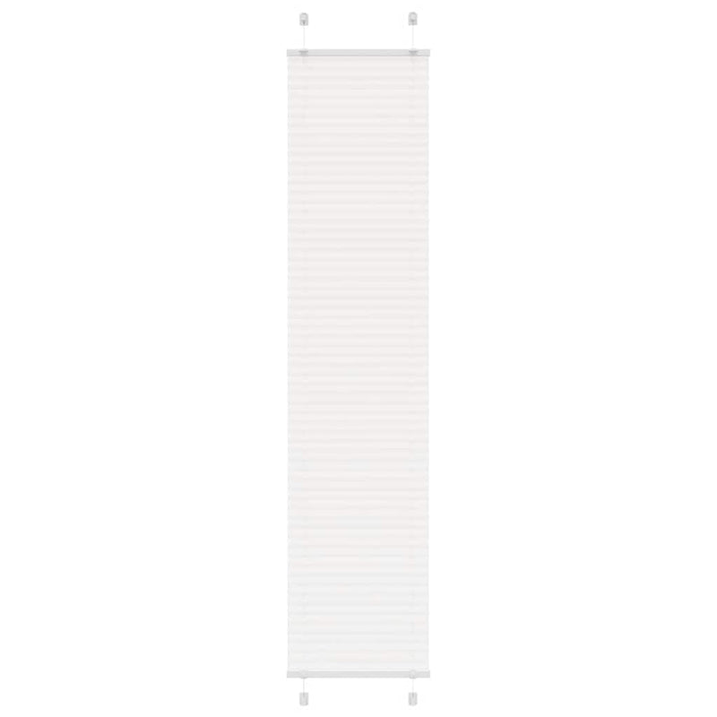 Vidaxx estor enrollable plisado 45x200 cm ancho de tela 44,4 cm poliéster blanco