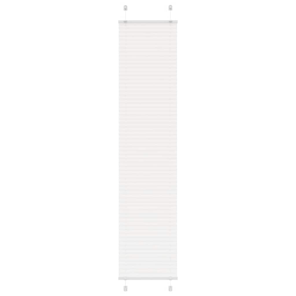 Tenda a rullo plissettata Vidaxx 50x200 cm larghezza tessuto 49,4 cm poliestere bianco