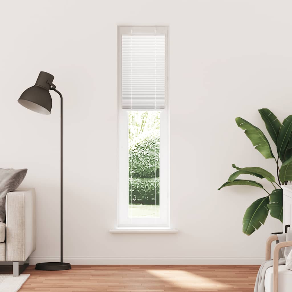 Tenda a rullo plissettata Vidaxx 50x200 cm larghezza tessuto 49,4 cm poliestere bianco