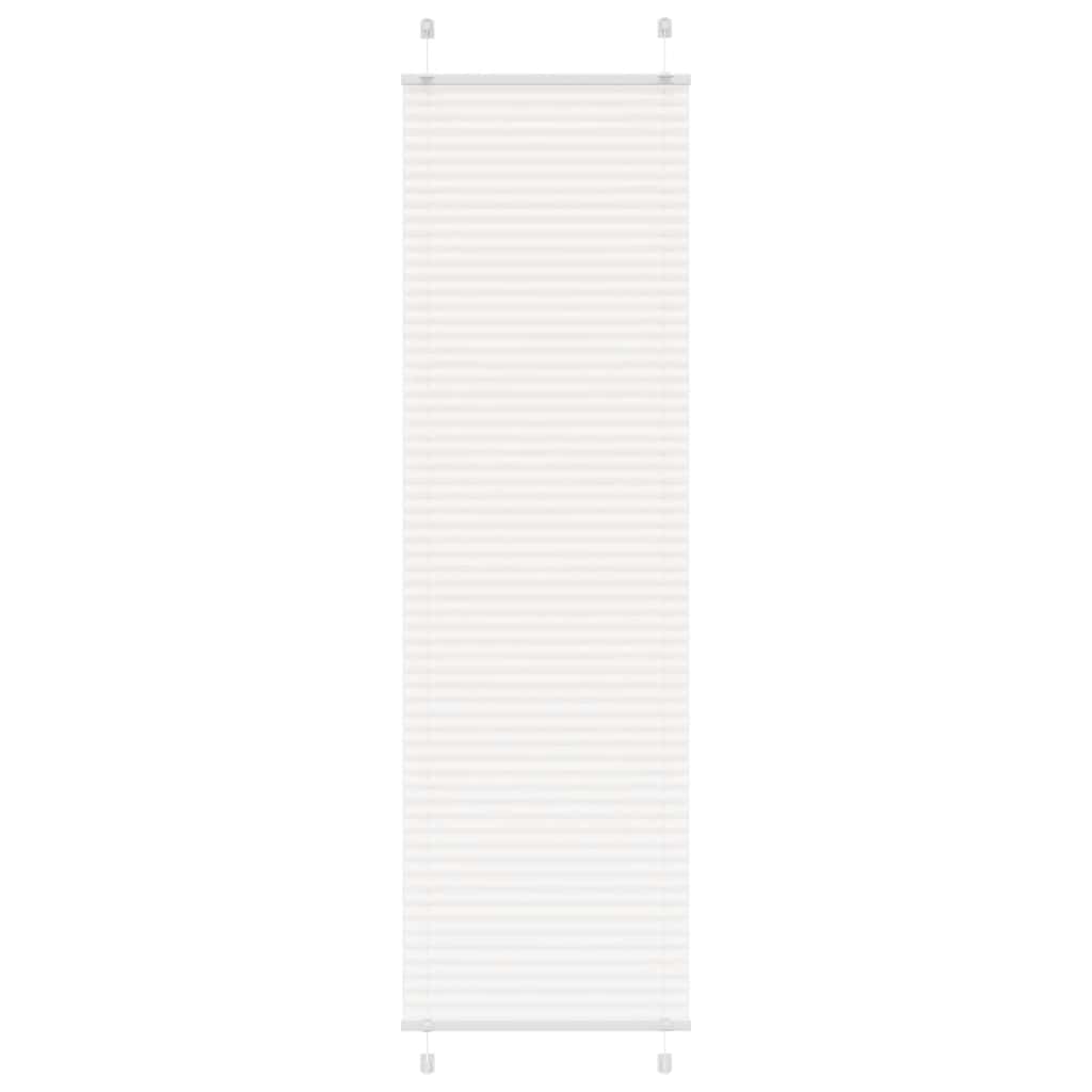 Tenda a rullo plissettata Vidaxx 55x200 cm larghezza tessuto 54,4 cm poliestere bianco