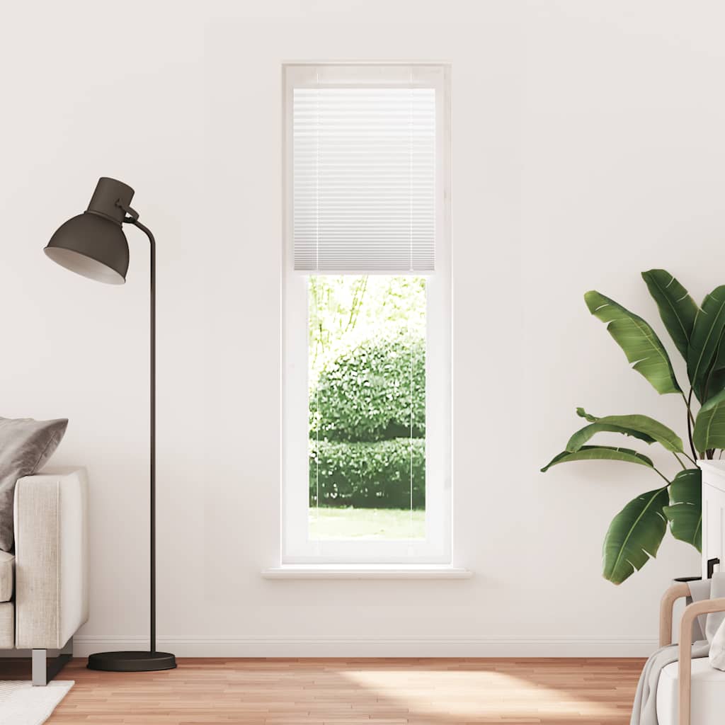 Tenda a rullo plissettata Vidaxx 55x200 cm larghezza tessuto 54,4 cm poliestere bianco