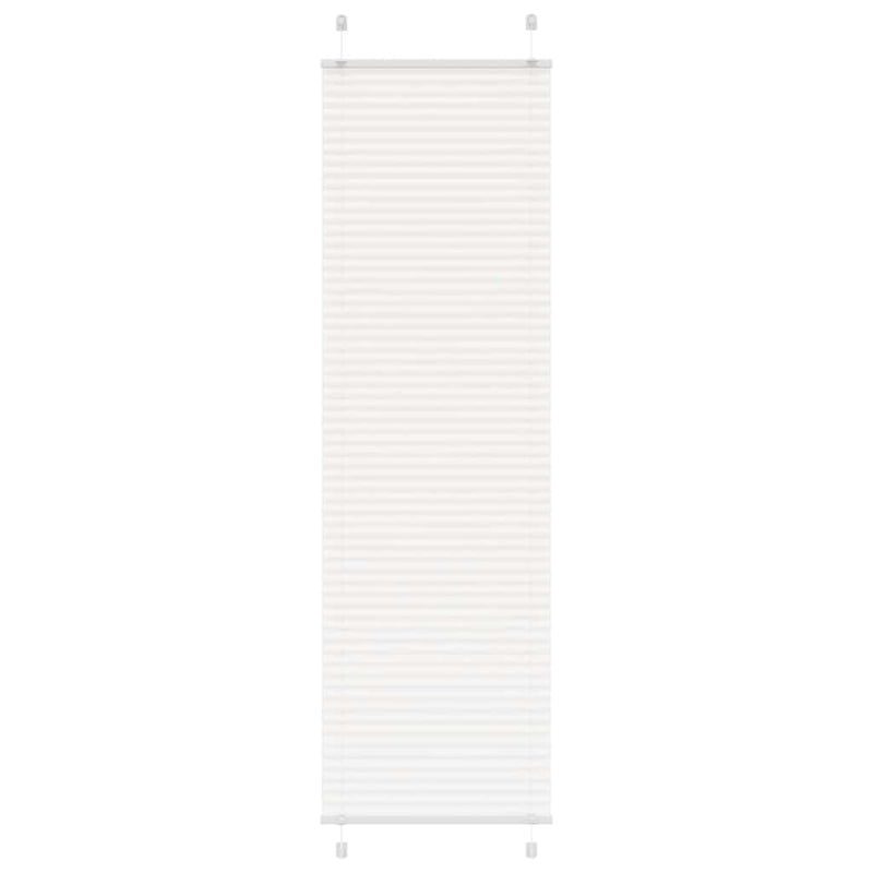 Vidaxx estor enrollable plisado 60x200 cm ancho de tela 59,4 cm poliéster blanco