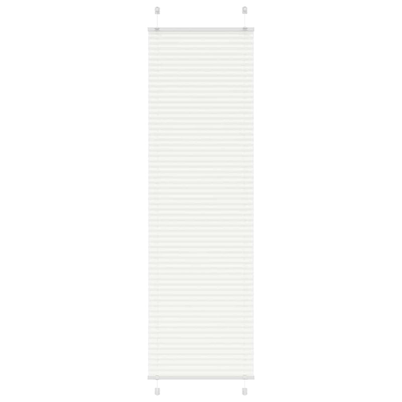 Vidaxx estor enrollable plisado 65x200 cm ancho de tela 64,4 cm poliéster blanco