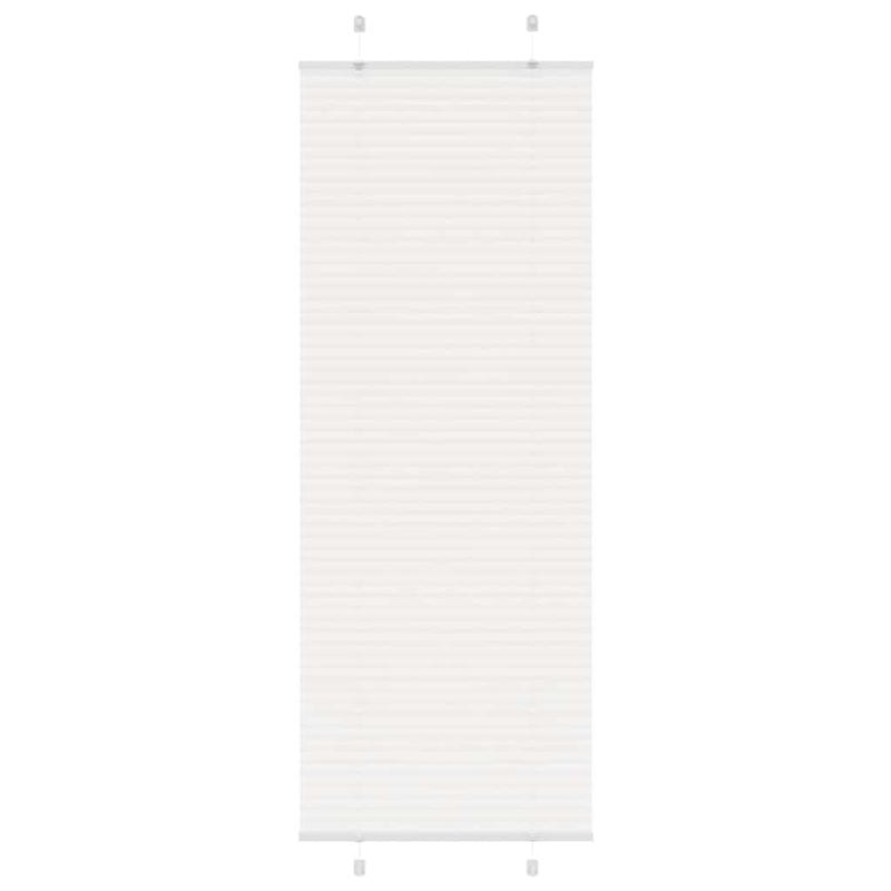 Vidaxx estor enrollable plisado 70x200 cm ancho de tela 69,4 cm poliéster blanco