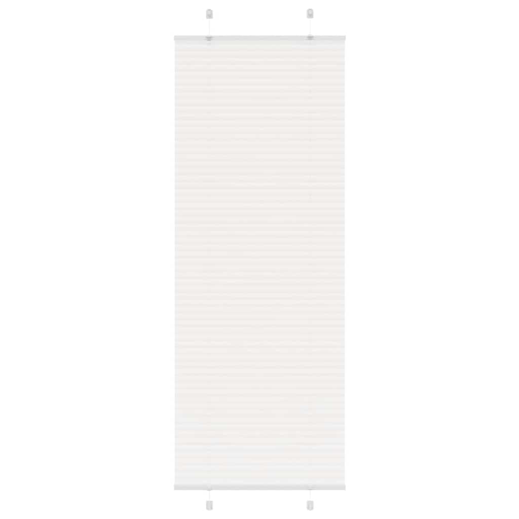 Tenda a rullo plissettata Vidaxx 70x200 cm larghezza tessuto 69,4 cm poliestere bianco