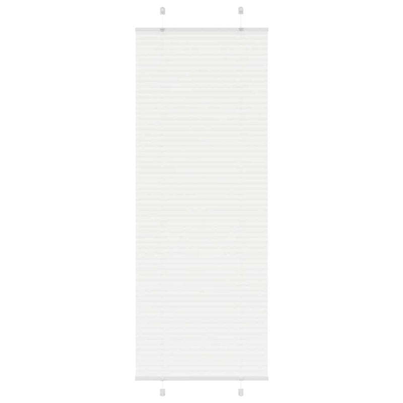 Vidaxx estor enrollable plisado 75x200 cm ancho de tela 74,4 cm poliéster blanco