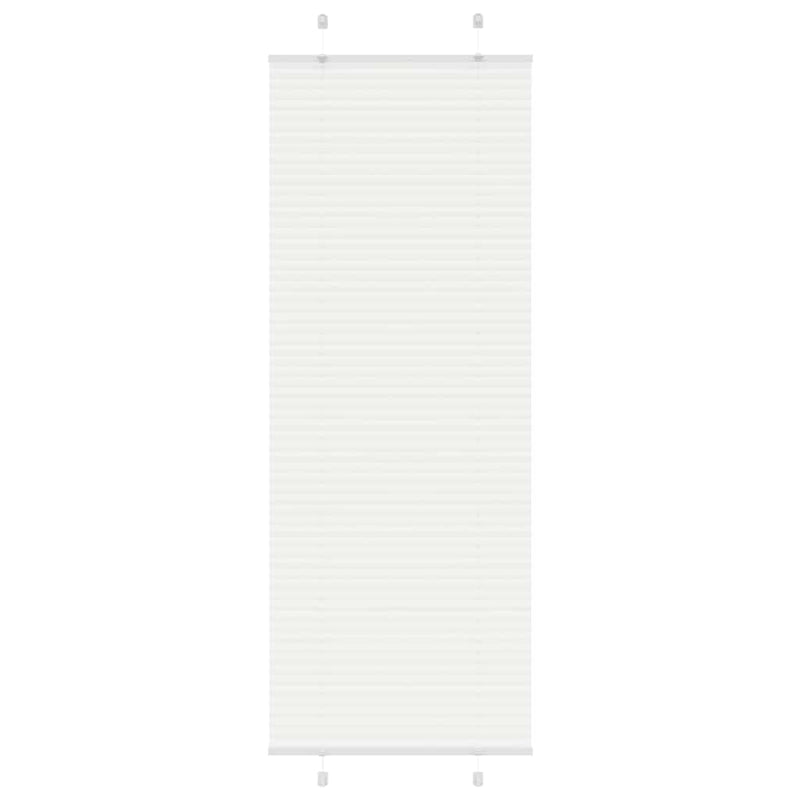 Vidaxl plissé rolgordijn 80x200 cm stofbreedte 79,4 cm polyester wit