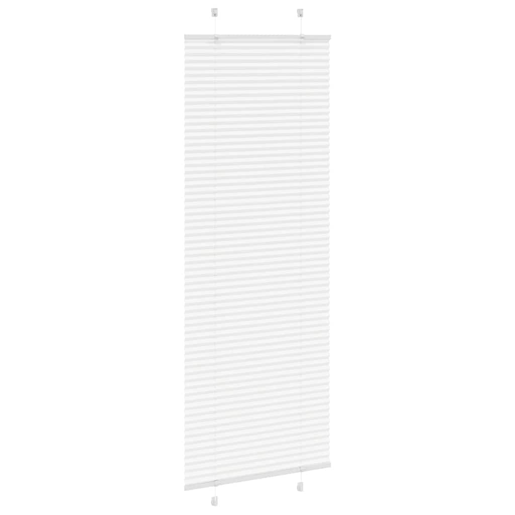 Vidaxl plissé rolgordijn 80x200 cm stofbreedte 79,4 cm polyester wit