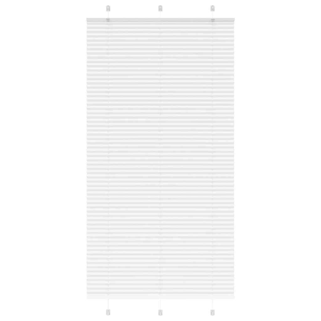 Tenda a rullo plissettata Vidaxx 105x200 cm larghezza tessuto 104,4 cm poliestere bianco