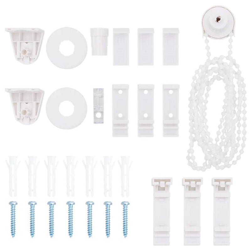 VidaXL Herraje para persiana enrollable de 30 piezas 18 mm