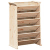 Vidaxl Herb Box 6 La capa 69x40x101.5 cm de pino sólido