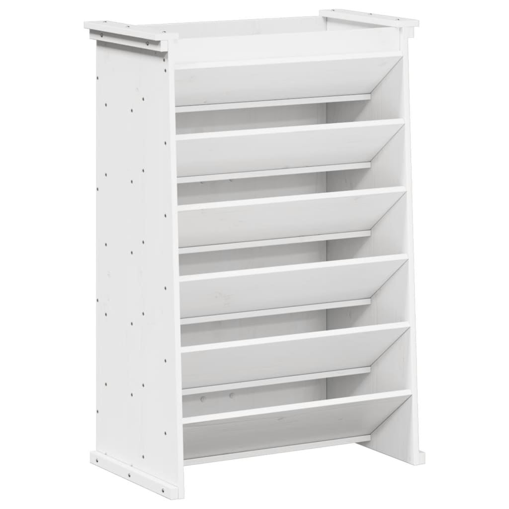 Vidaxl Herb Box a 6 strati 69x40x101,5 cm Pine bianco bianco