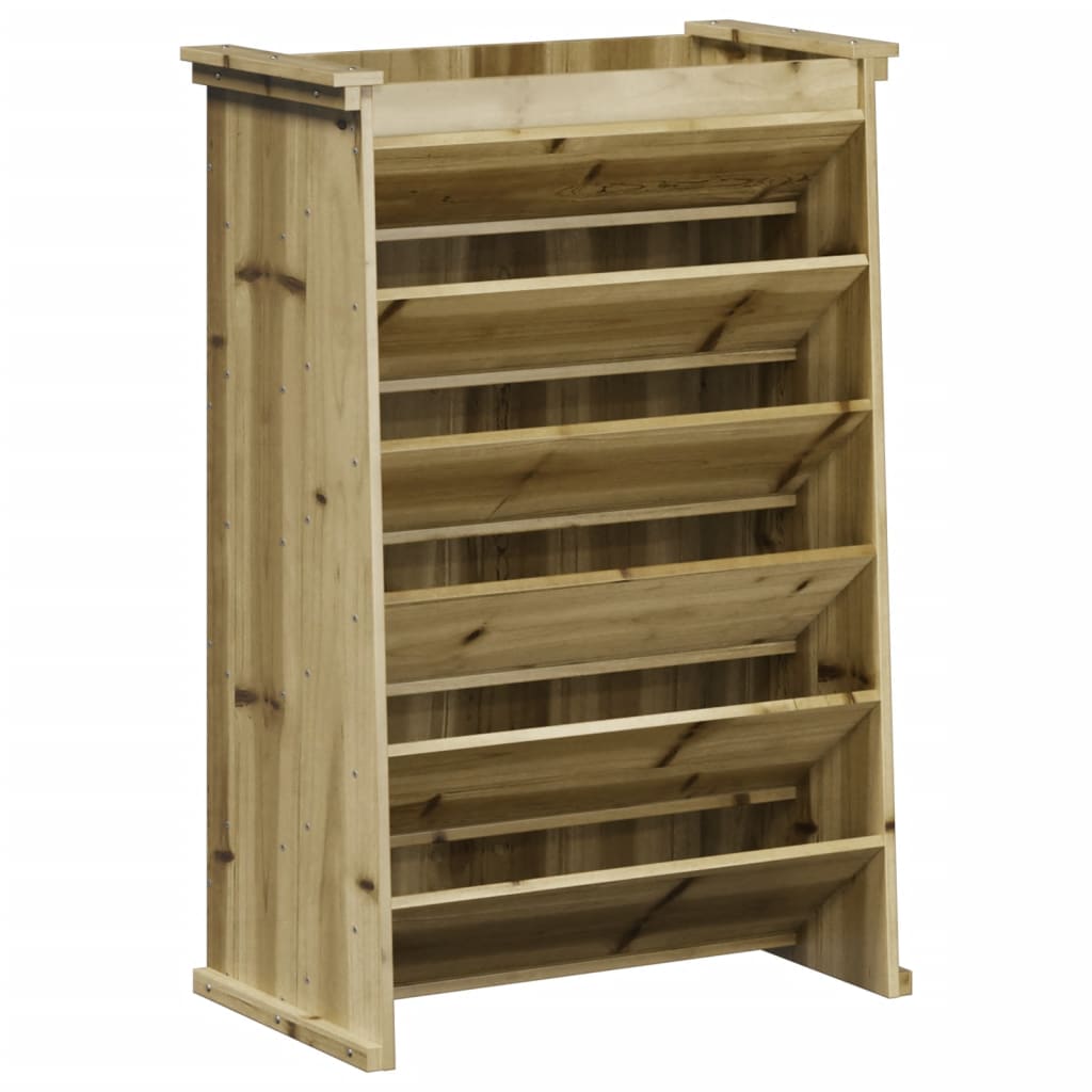 Vidaxl Herb Box 6 La capa 69x40x101.5 cm de madera de pino impregnada