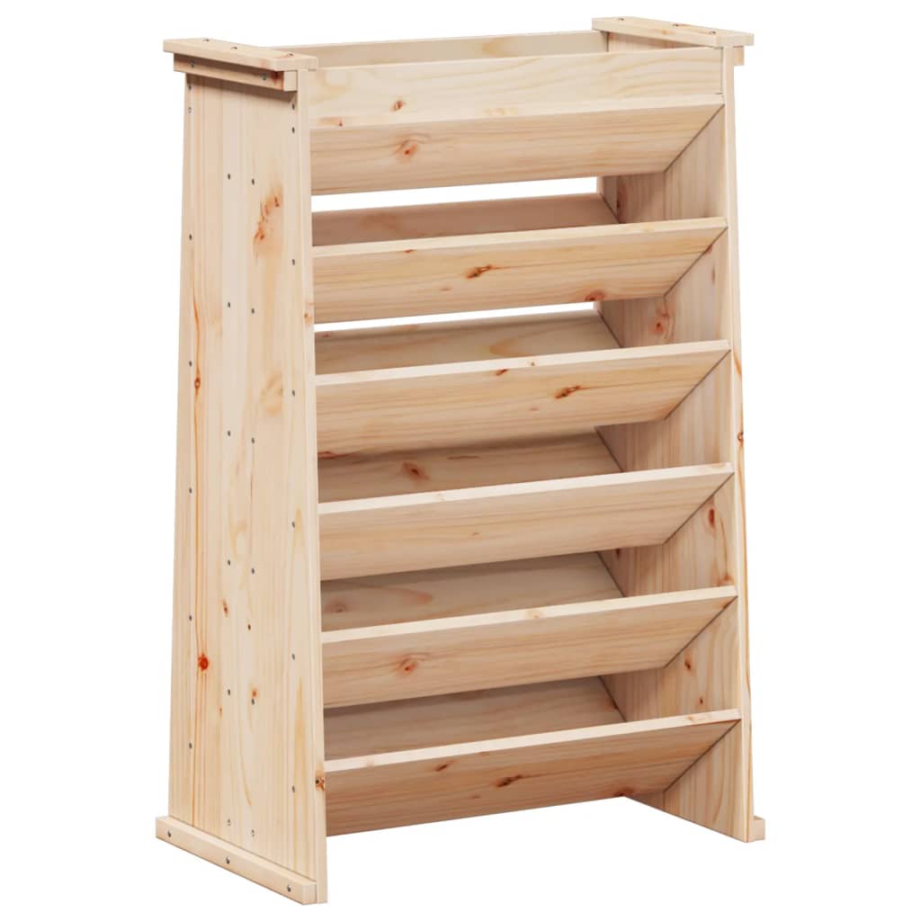 Vidaxl Herb Box a 6 strati 69x40x101,5 cm Pine solido