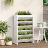 Vidaxl Herb Box a 6 strati 69x40x101,5 cm Pine bianco bianco