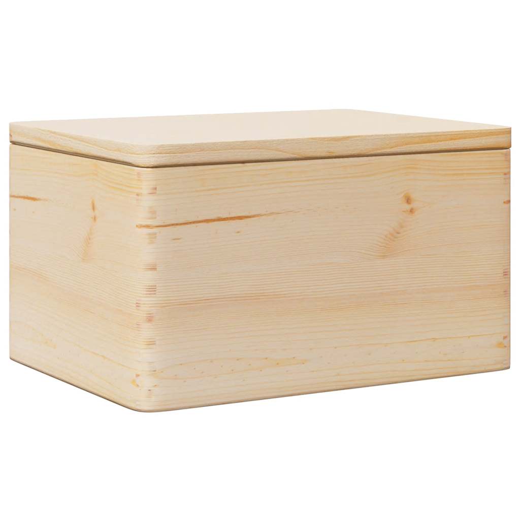 Caja de madera Vidaxl con tapa 40x30x23 cm de pino sólido