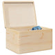 Caja de madera Vidaxl con tapa 40x30x23 cm de pino sólido