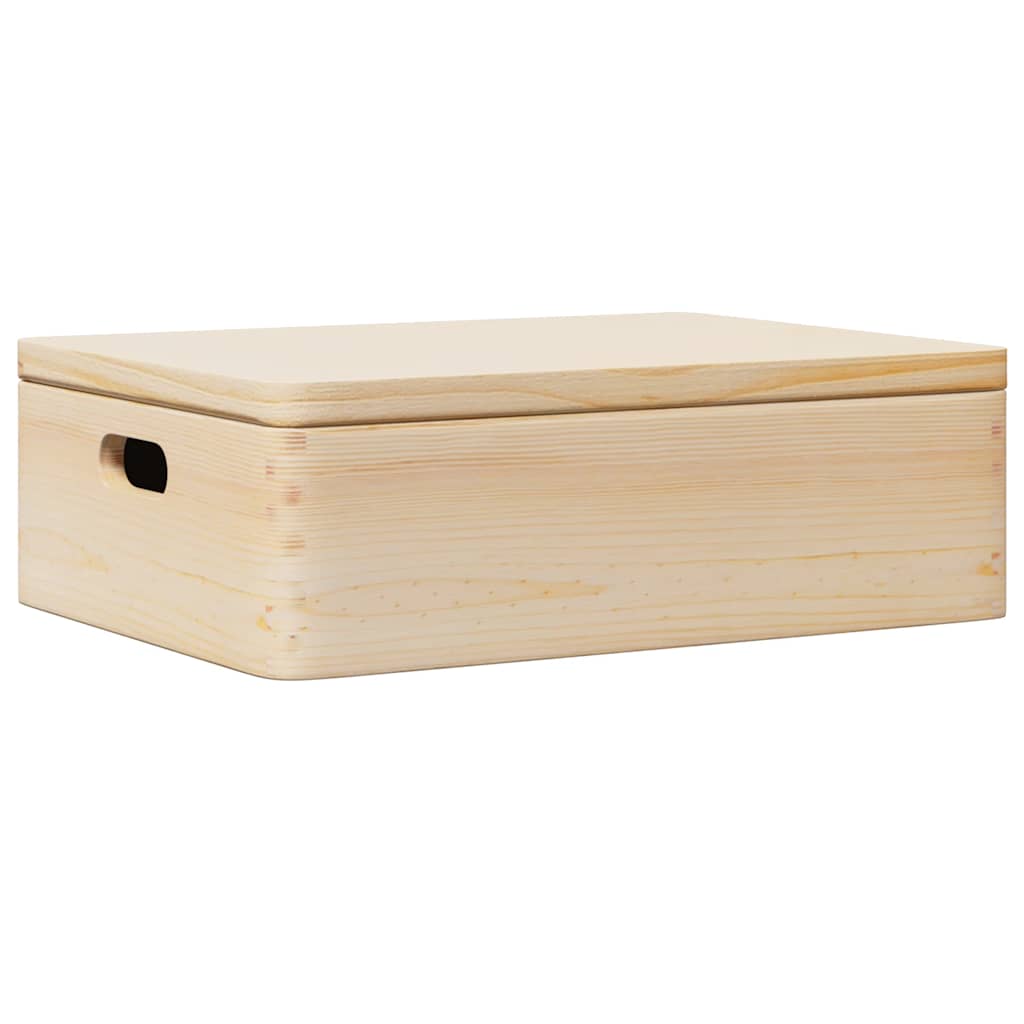 Scatola di legno Vidaxl con coperchio 40x30x13 cm Pince solido
