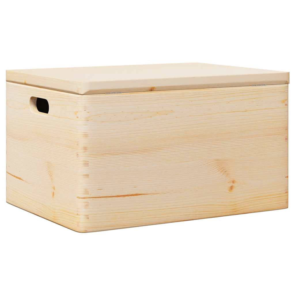 Scatola di legno Vidaxl con coperchio 40x30x23cm Pinna solida