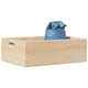 Caja de madera Vidaxl con manijas 40x30x13 cm de pino sólido
