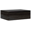 Caja de madera Vidaxl con tapa 40x30x13 cm de pino sólido negro