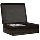 Scatola di legno Vidaxl con coperchio 40x30x13 cm Pino solido nero