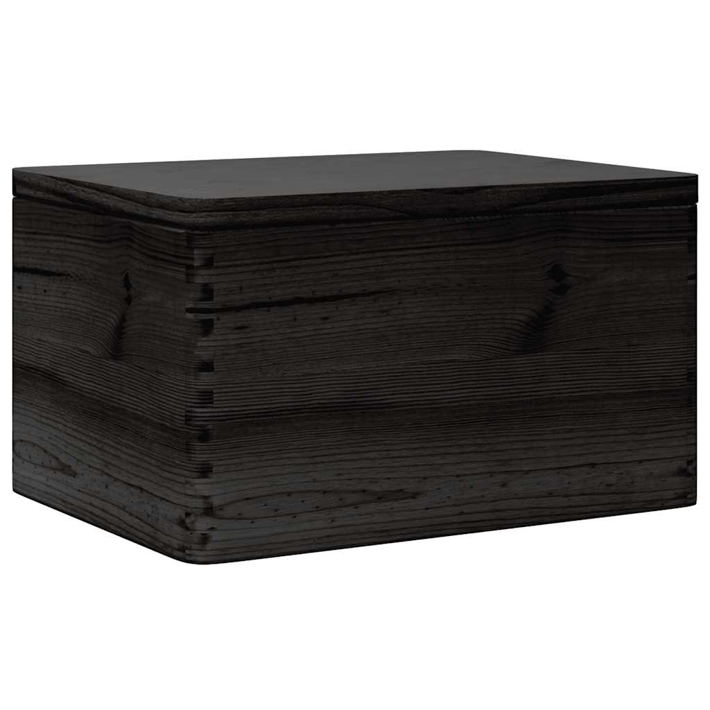 Scatola di legno Vidaxl con coperchio 40x30x23 cm Pinino solido